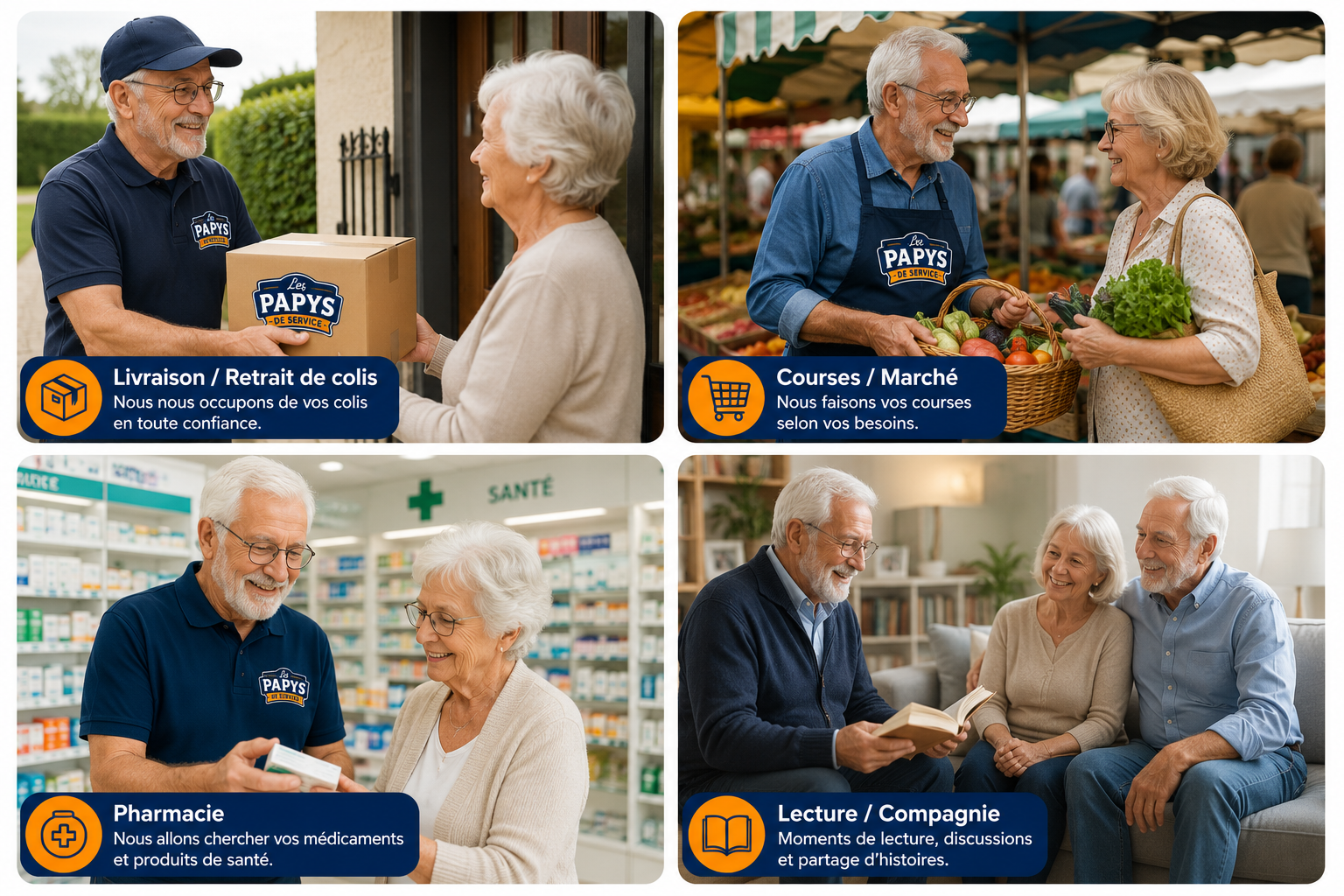 Les Papys de Service - Nos services